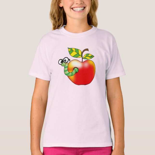 Apple & Worm, zurück zur Schule T-Shirt (Vorderseite)