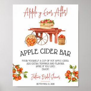 Apple-y Ever After! Brautparty Apfelwein-Bar Poster