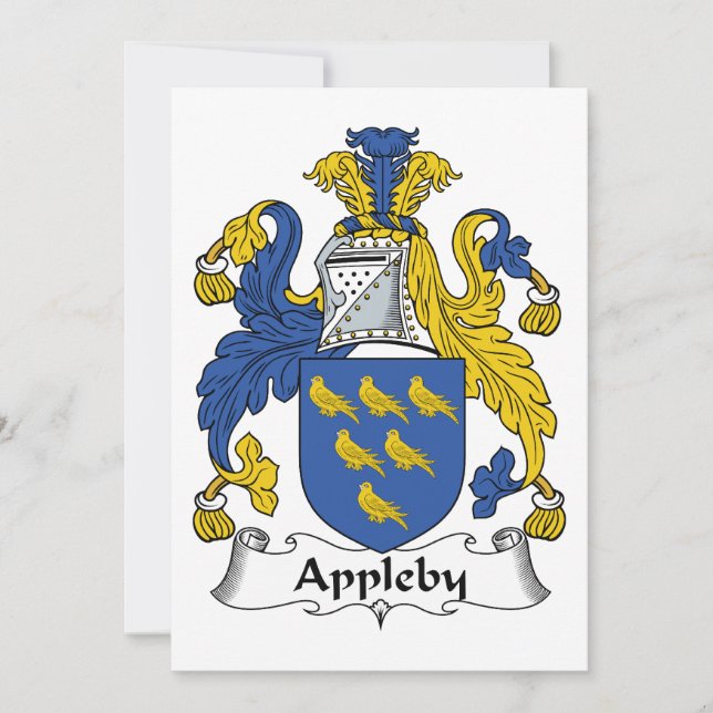 Appleby Familienwappen (Vorderseite)