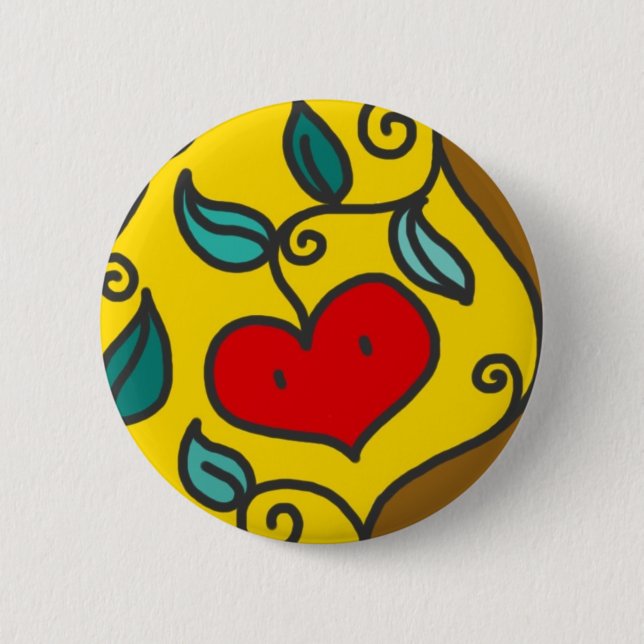 Appleheart Knopf Button (Vorderseite)