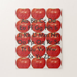Apples Alphabet Diagramm Puzzle