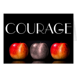 Apples "COURAGE" Grußkarte