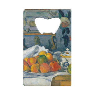 Apples Dish Paul Cezanne Berühmte Visuell Arts Pos Geldbeutel Flaschenöffner