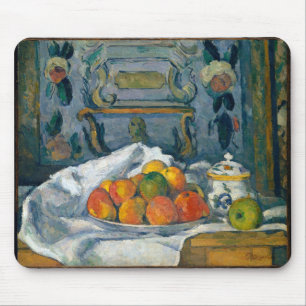 Apples Dish Paul Cezanne Berühmte Visuell Arts Pos Mousepad