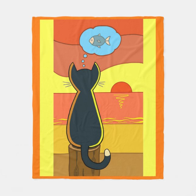 Apple's Fishy Idea Fleecedecke (Vorderseite)