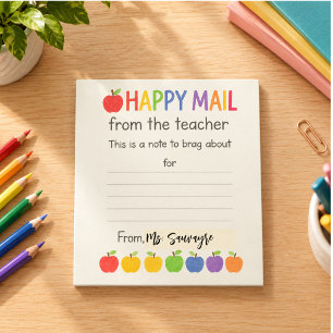 Apples Happy Mail – Süße Lehrerin Notizblock