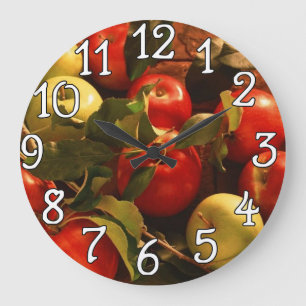 Apples Kitchen, Office, Home Wall Clock Große Wanduhr