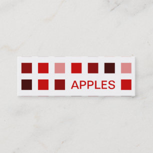APPLES (Mod-Quadrate) Mini Visitenkarte