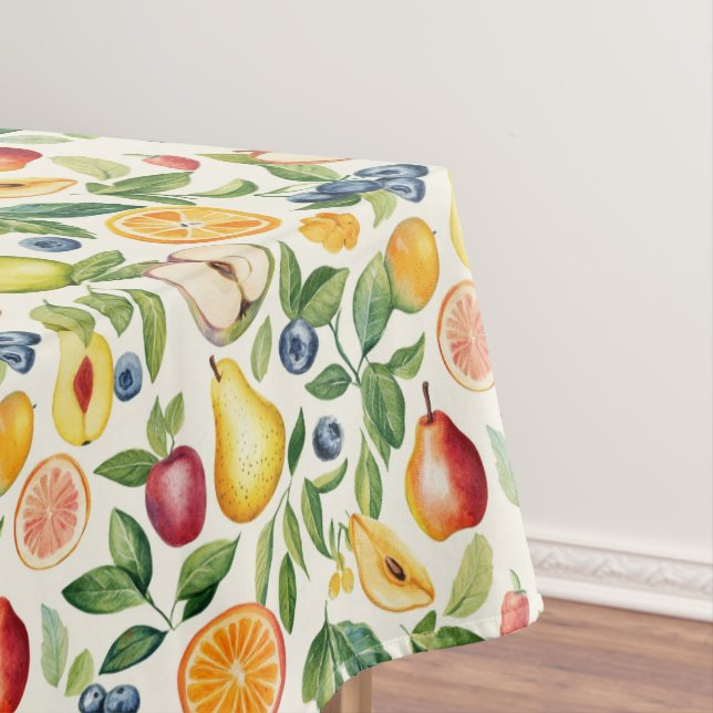Apples Pears Blueberries Oranges Fruits Tischdecke (Beispiel)