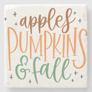 APPLES PUMPKINS UND FALL STEINUNTERSETZER