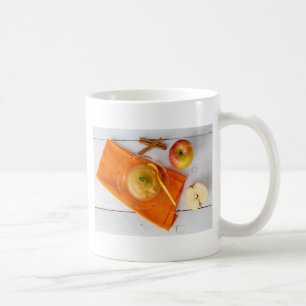Applesauce mit Zimt und Orangenlöffel Kaffeetasse
