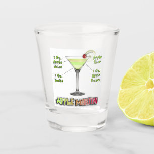 Appletini alias Apple Martini Cocktail Recia Schnapsglas