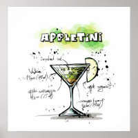 AppleTini Drink Rezept Design