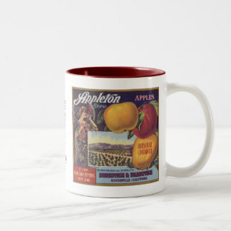Appleton Apfel-Frucht-Aufkleber Zweifarbige Tasse