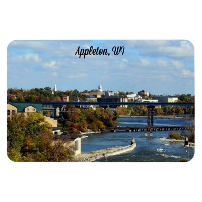 Appleton, landschaftliches WI-Foto Magnet (Horizontal)