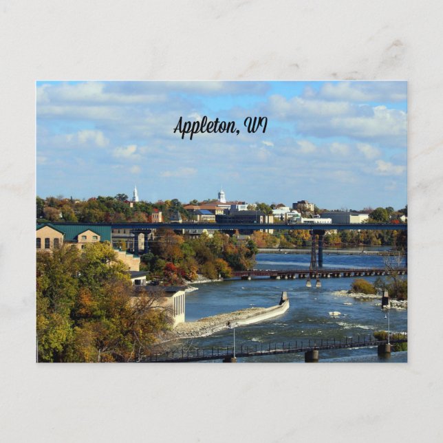Appleton, Landschaftsfotografie von Wisconsin Postkarte (Vorderseite)