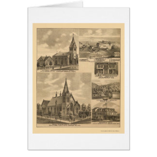 Appleton, panoramische Karte Mangans - 1874