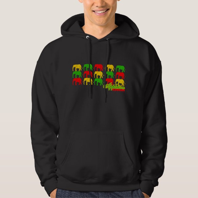 Appleton Rasta Elefant Hoodie (Vorderseite)