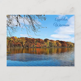 Appleton, Wisconsin Herbstlaubs Foto Postkarte