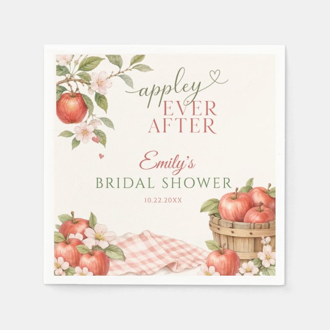 Appley EVER AFTER Brautparty  Serviette (Vorderseite)