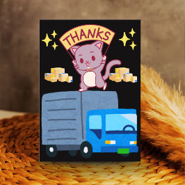 Appreciation Card for Delivery Driver Custom Text Dankeskarte