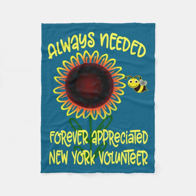 Appreciation New York Always Needed Volunteer Reco Fleecedecke (Vorderseite)