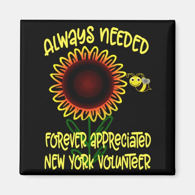 Appreciation New York Always Needed Volunteer Reco Magnet (Vorne)