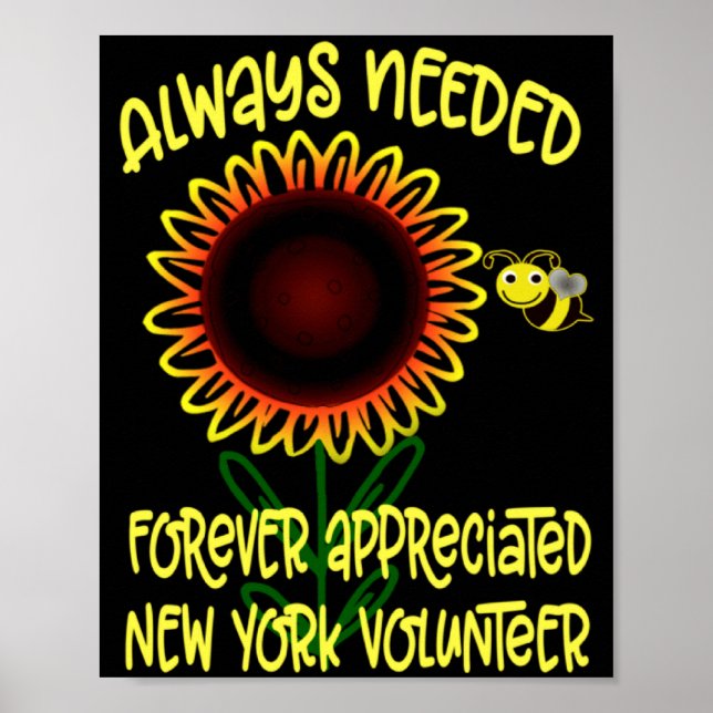Appreciation New York Always Needed Volunteer Reco Poster (Vorne)