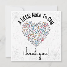 Appreciator Card für benutzerdefinierte Musiklehre