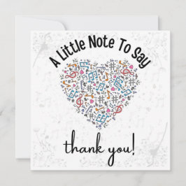 Appreciator Card für benutzerdefinierte Musiklehre