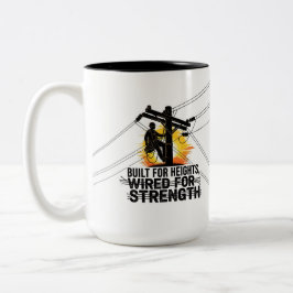 Apprentice Lineman Graduation Electrical Zweifarbige Tasse