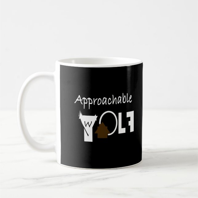 Approachable Wolf Mug by JHT  Kaffeetasse (Links)