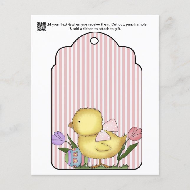 appx 4x5 Kinderdusche Geschenk oder Beutel Tag Flyer (Vorne)