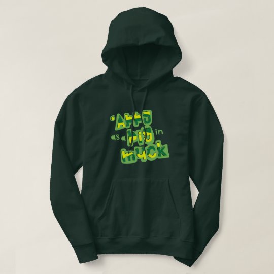 'Appy als Schwein in Dreck-britischem Hoodie