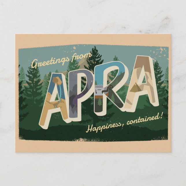 APRA Postkarte (Vorderseite)