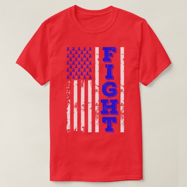 Apraxia Awareness Fight American Flag 4. Juli T-Shirt (Design vorne)