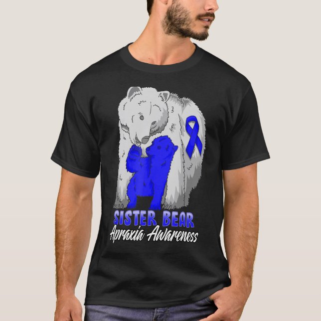 Apraxie Bewusstsein Mama Support Ribbon T-Shirt (Vorderseite)