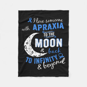 Apraxie Shirt zur Bewusstseinsbildung - Apraxie T  Fleecedecke