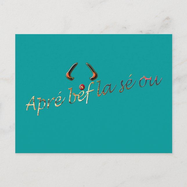 apré bef la sé ou postkarte (Vorderseite)