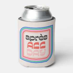 Après All Day 70er Retro-Gestreifter Typ Getränkeh Dosenkühler