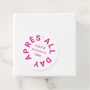 Après All Day Hot Pink Junggeselinnen-Abschied Wap Geschenkanhänger