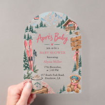 Après Bébé Après Ski Winter Pink Baby Shower