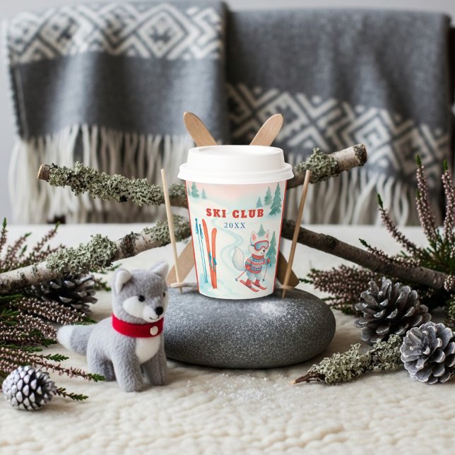 Après Bébé Ski Club Baby Arctic Fox  Pappbecher (Après Bébé Ski Club Baby Arctic Fox Paper Cups)