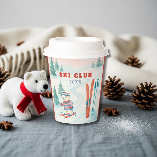 Après Bébé Ski Club Baby Bear  Pappbecher (Après Bébé Ski Club Baby Bear Paper Cup)