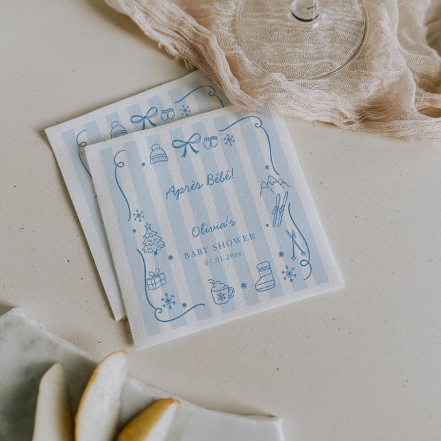 Après Bébé Winter Baby Shower Serviette (Von Creator hochgeladen)