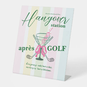 Aprés Golf Coquette Junggesellinnenabschied Kater- Sockelschild