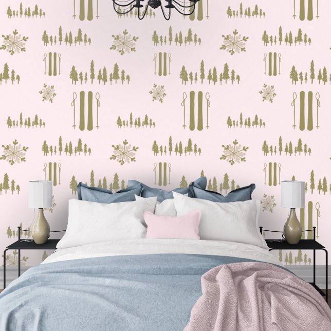 Apres Ski Alpine Rosa Tapete (Von Creator hochgeladen)