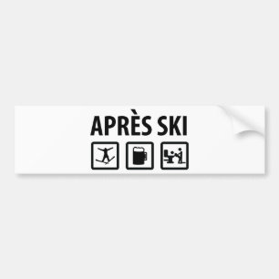 apres Ski Autoaufkleber