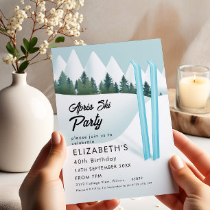 Apres Ski Birthday Einladung