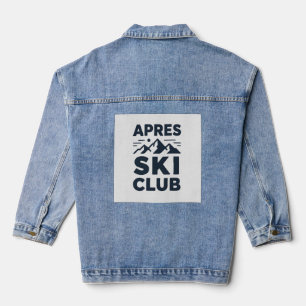 Apres Ski Club Berglogo - Maßgeschneiderter Herren Jeansjacke